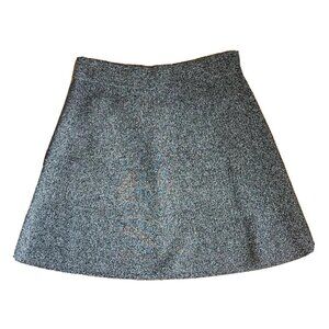 Ann Taylor Loft Womens M Medium Gray Speckled Pull On Stretch Waist A Line